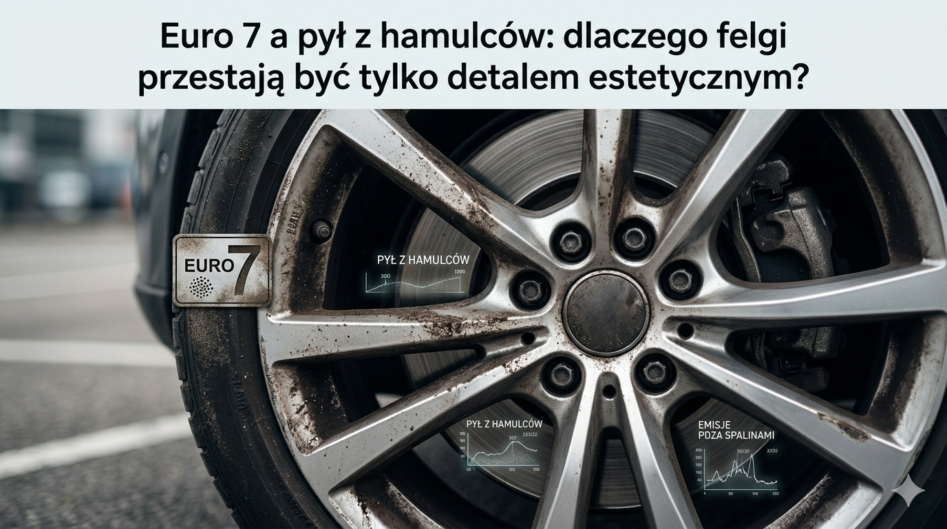 Pył z hamulców na feldze samochodowej w kontekście normy Euro 7