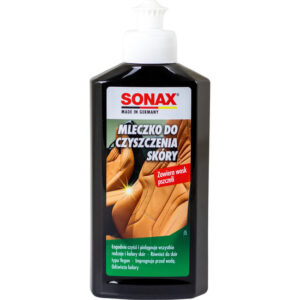 SONAX Mleczko do czyszczenia skóry 250 ml - 291141 - z woskiem pszczelim - Sonax Sonax mleczko do czyszczenia skór