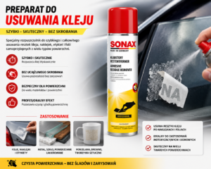 SONAX Professional Preparat do usuwania etykiet i kleju 400ml - 477400 - Sonax SONAX Professional Preparat do usuwania etykiet i kleju