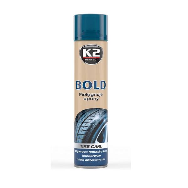 org_732_1503743565.jpg K2 BOLD Preparat do nabłyszczania opon 600 ml.