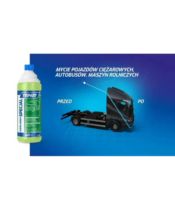 edf7f2e05a74b8d71dd5ec9a8bdd6b30.webp TENZI SUPER GREEN SPECJAL 10L - Mycie samochodów dostawczych, ciężarowych, plandek
